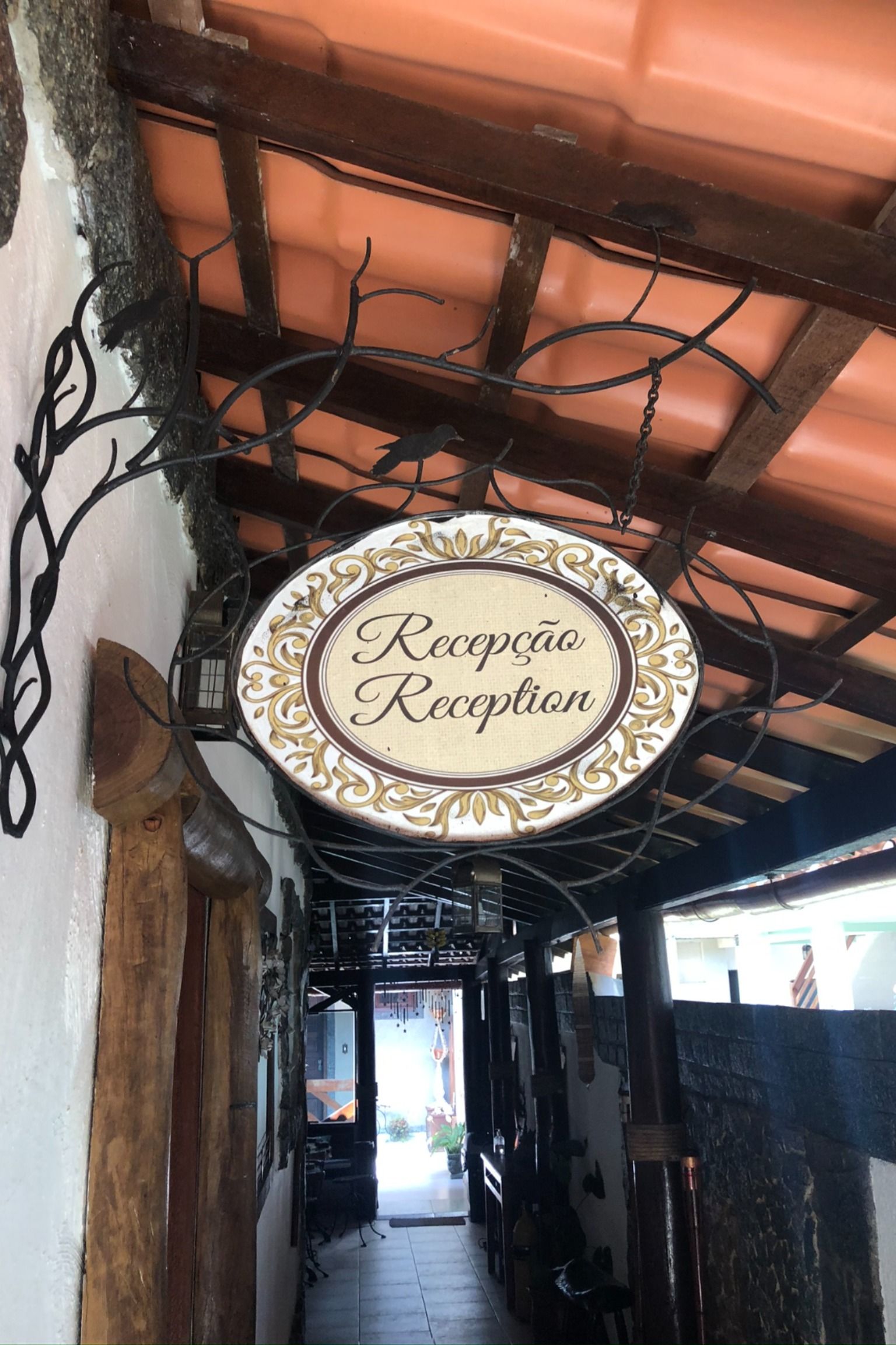 Entrada da Pousada D'Pillel Em Ilha Grande