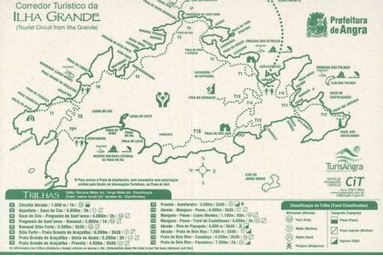 Mapas Da Ilha Grande E Da Vila Do Abraão