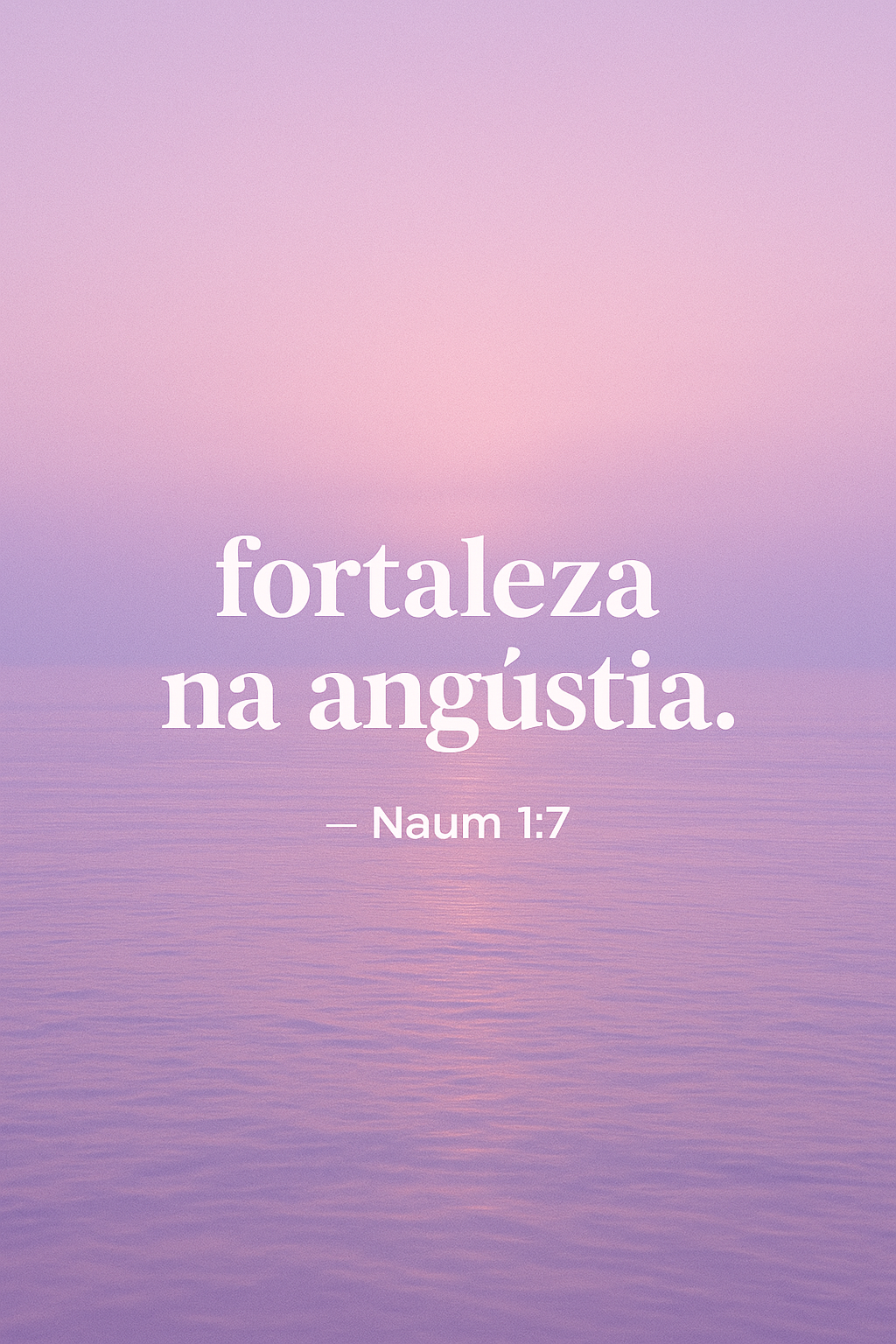 Força em momentos difíceis