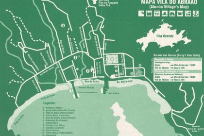 Mapas Da Ilha Grande E Da Vila Do Abraão